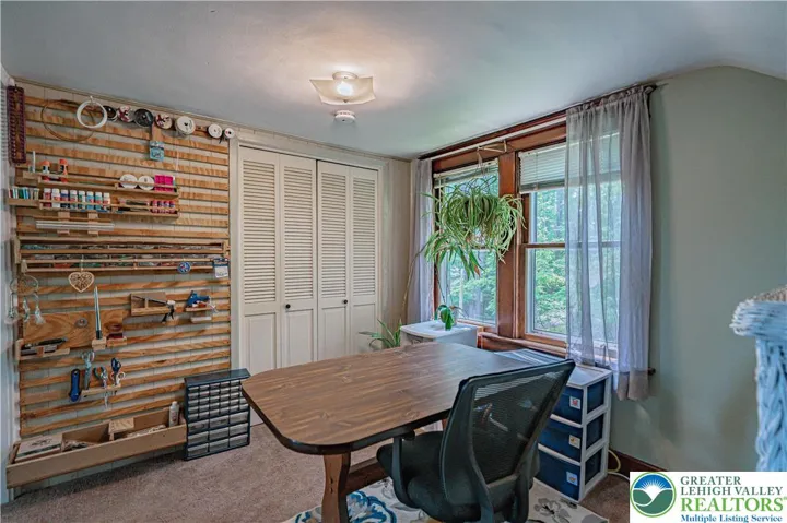 Bedroom being used as office and crafting area