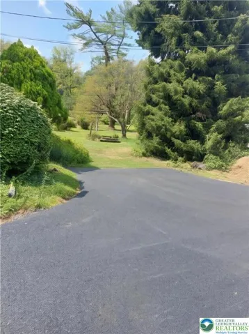 Newly paved driveway with added turnaround