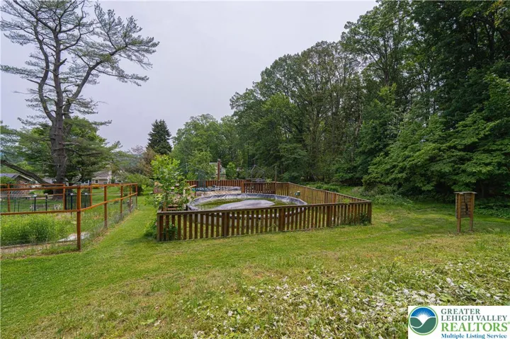 Pool and garden area