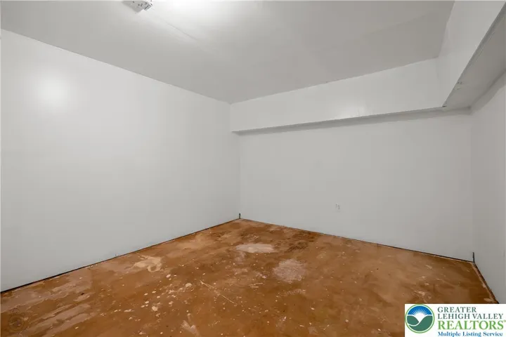 finished room in basement for office or gaming