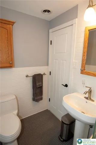 Main hall bath.