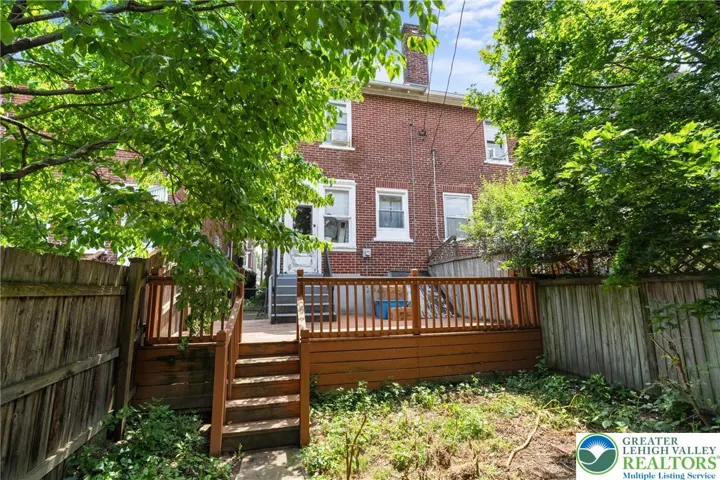deck and back yard