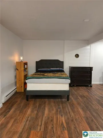 Bedroom in walk out basement
