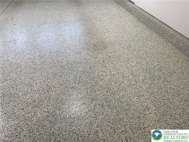 Close up of garage floor