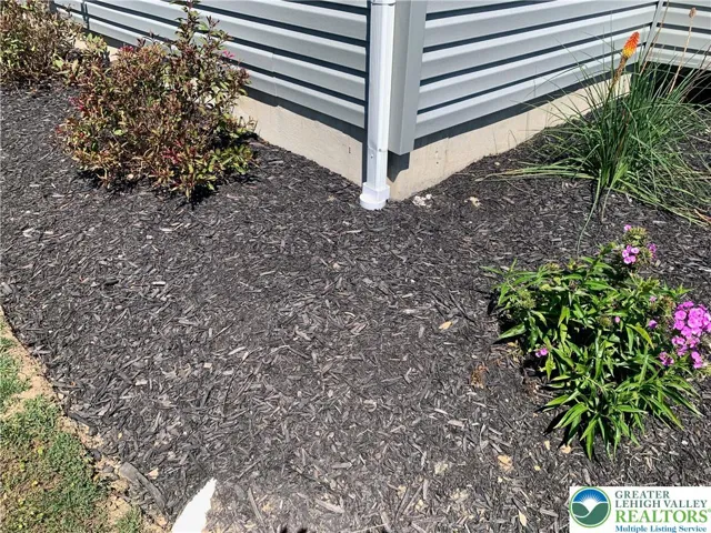 Downspouts leading water away from house
