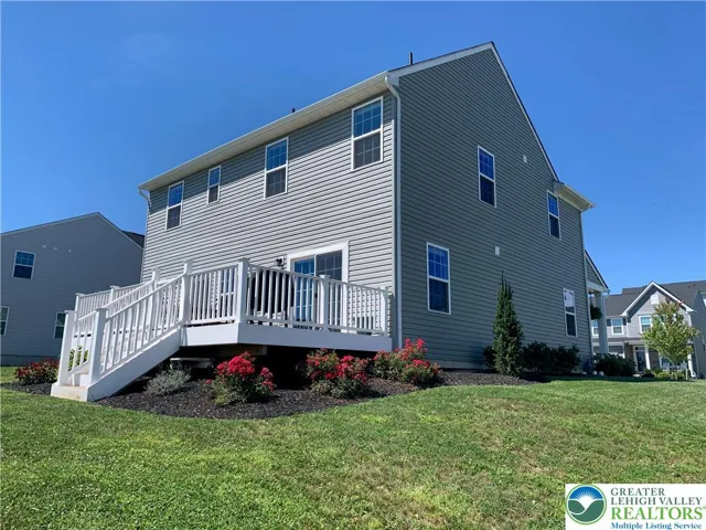 Kitchen and family bath vented out and lovely raised deck