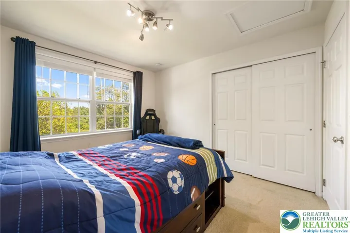 Rear bedroom with spacious closet