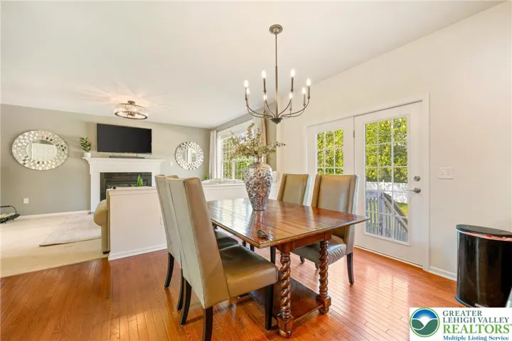 Breakfast area overlooking family room