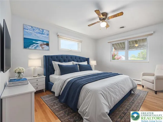 Virtual Staged Primary Bedroom