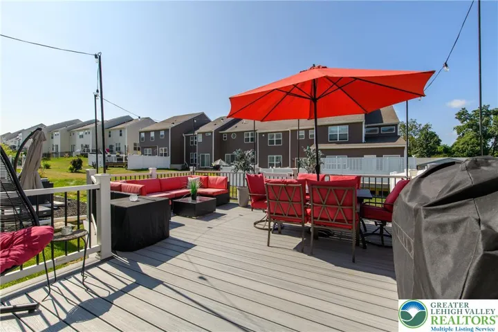 Great deck for relaxing or entertaining!