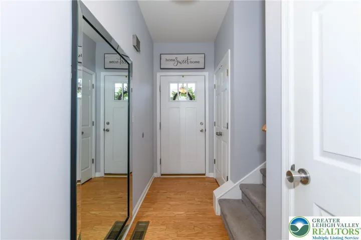 Warm and inviting entrance way.