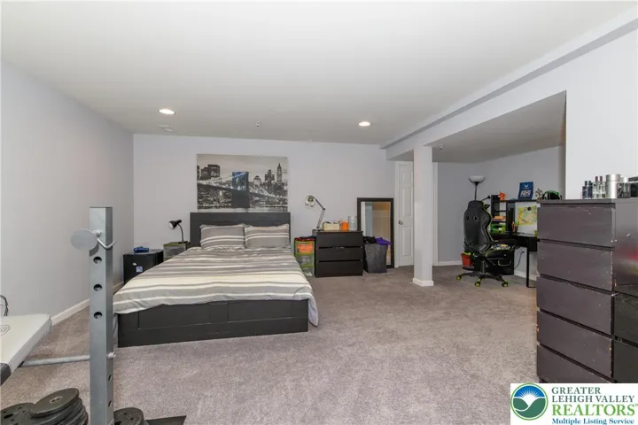 Lower level living area