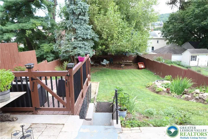Enclosed back yard