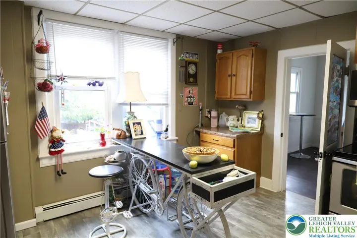 With access to the mud room and 1/2 bath