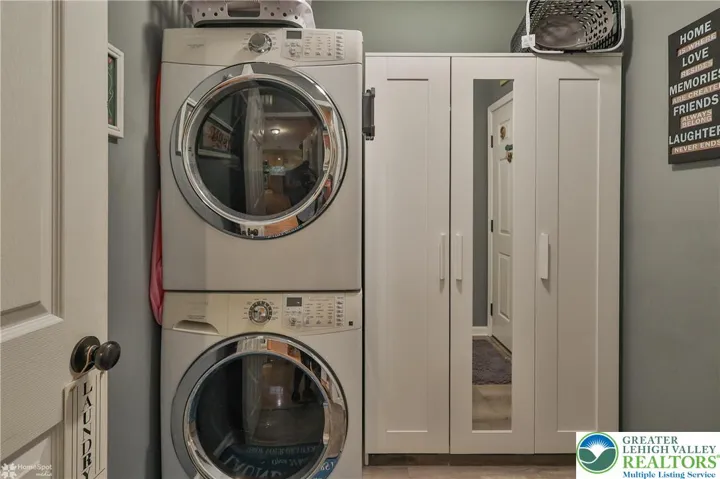 Laundry Rm - W/D and cabinet stay