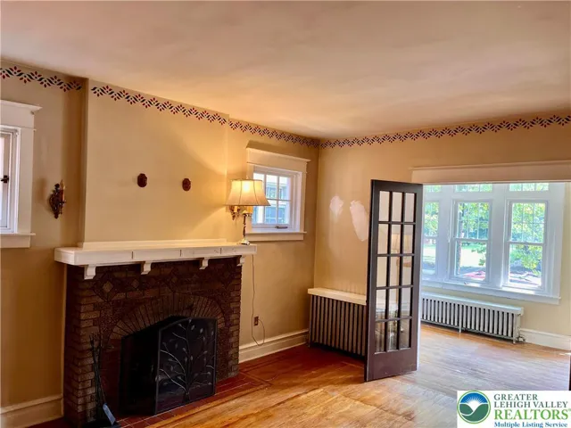 Fire place in living room