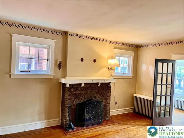 Fire place in living room
