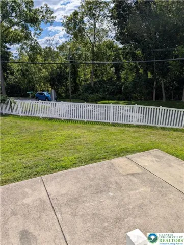 Fenced yard