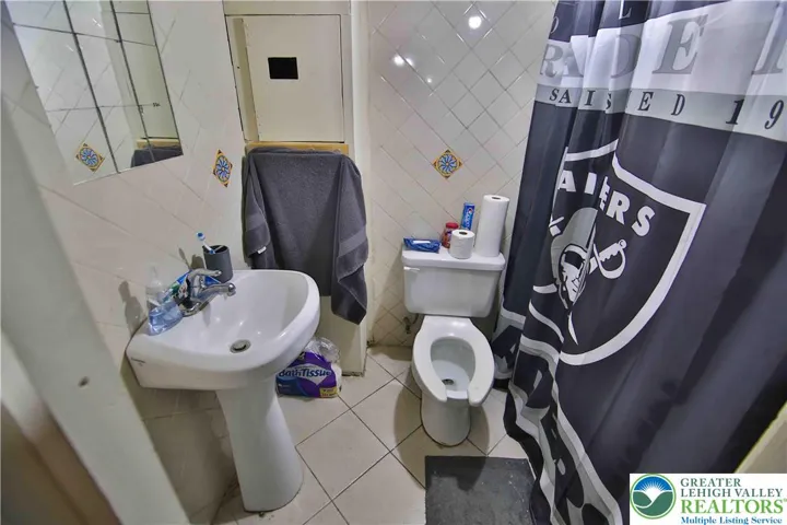 Full Bathroom in finished basement space