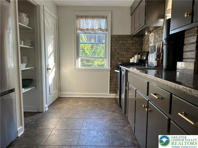 Kitchen with granite counter top