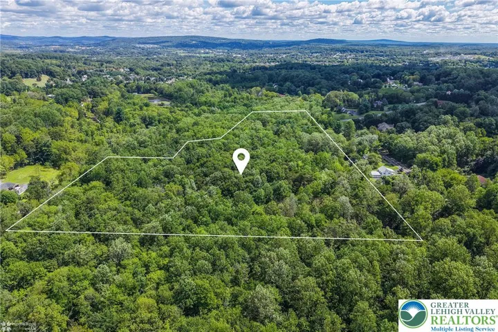 19.6 acres view from drone above Chestnut  Hill Road