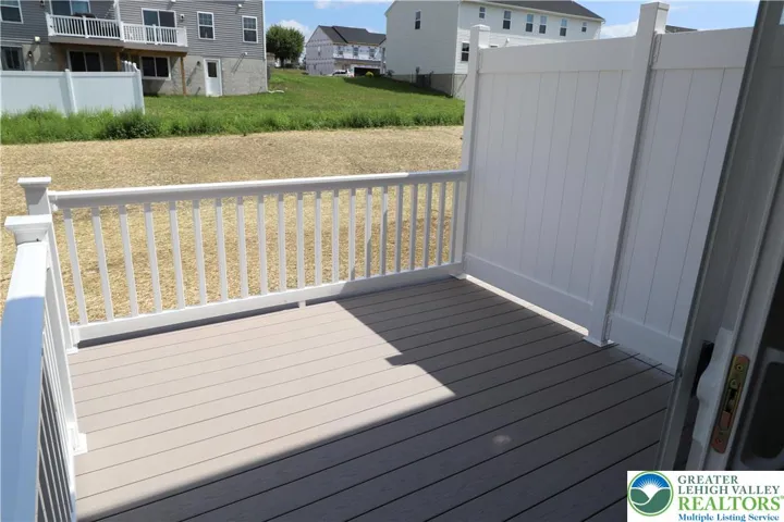 Deck off of kitchen