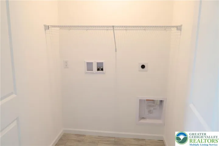 Laundry room - space enough for washer/dryer
