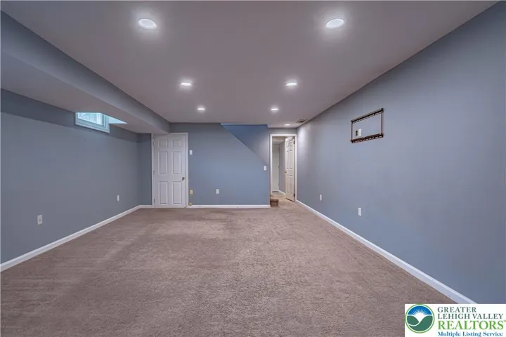 Family Room in the finished basement