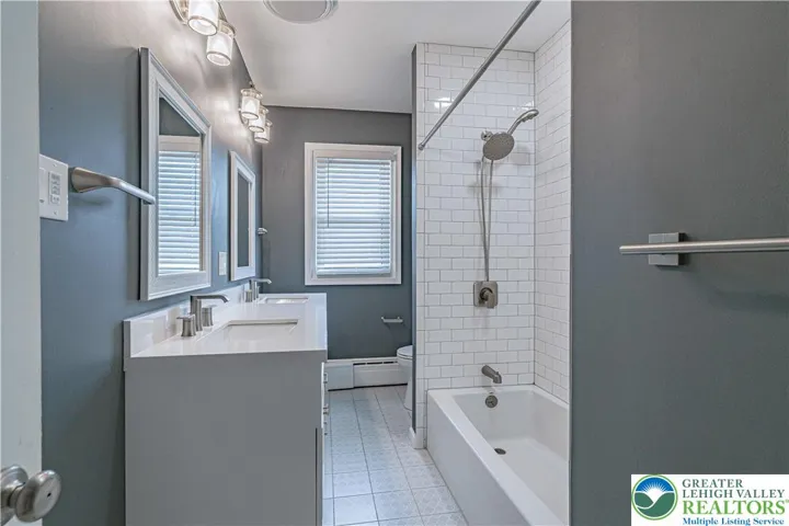 Modern main full bath on the 2nd floor