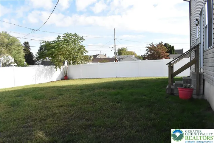 Private Fenced-in Back Yard
