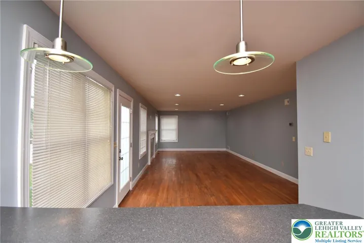 View from Kitchen of 25 x 14' Family Room