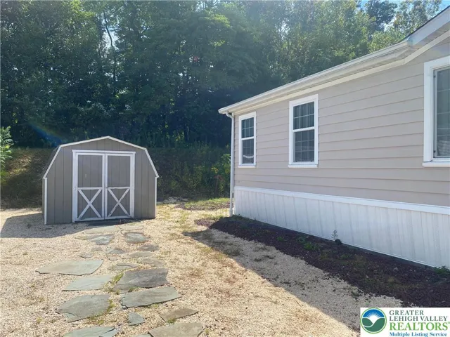 Shed included