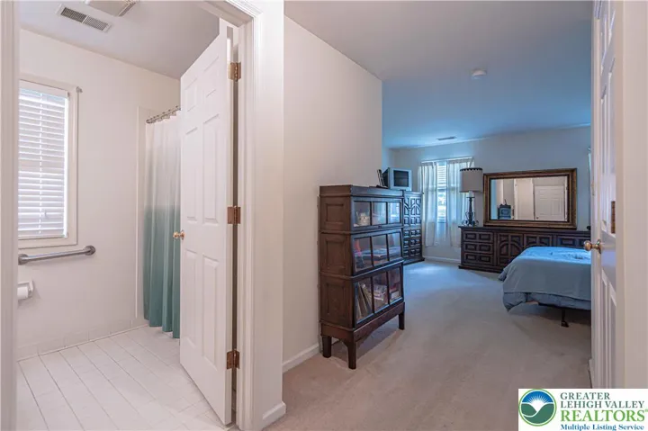 Primary Bathroom and Bedroom