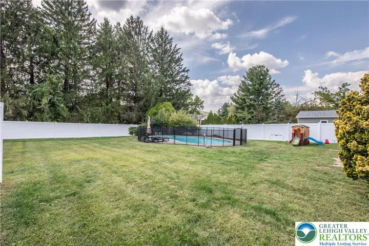 Fenced back yard