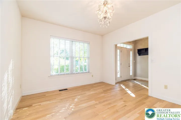 Dining room with hardwood floors