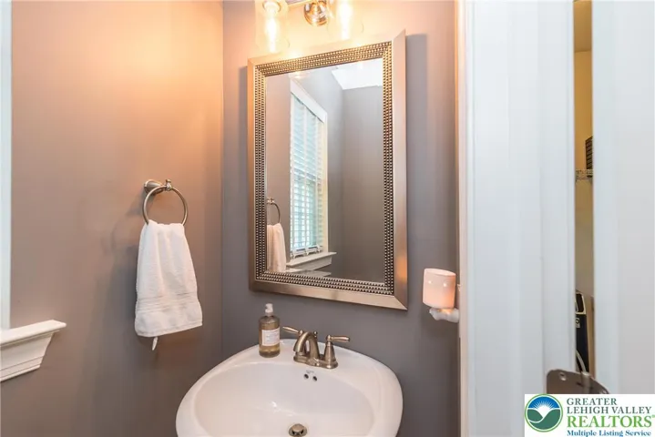 First floor powder room