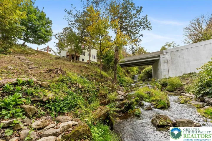 Beautiful flowing creek with several waterfalls!