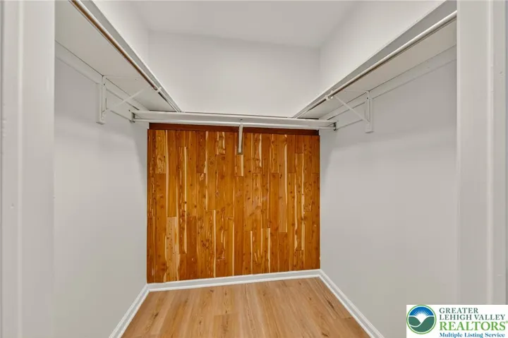 Master bedroom walk in closet