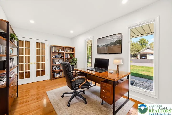 Virtually staged office