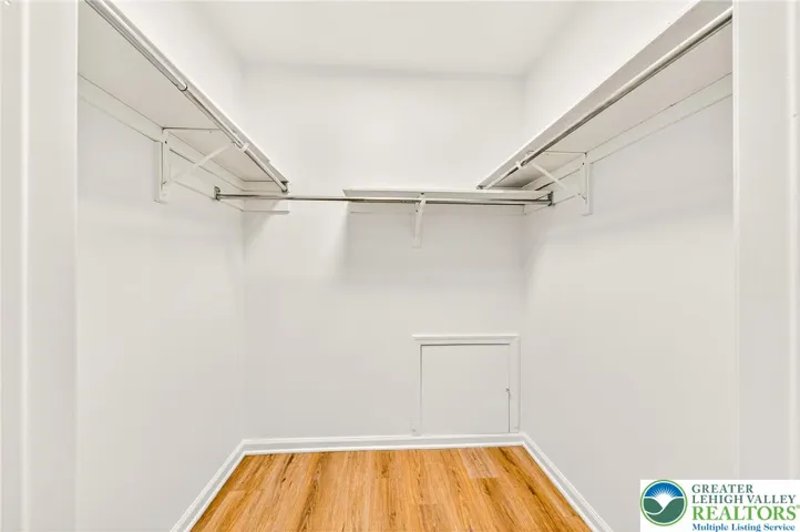 Master bedroom walk in closet