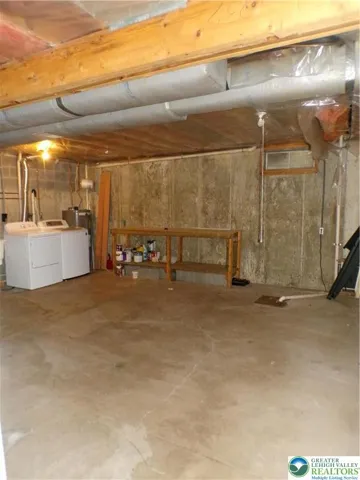Basement washer/dryer hook up. Washer/dryer not warranted