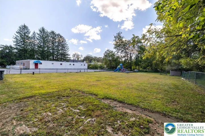 Large fenced in yard