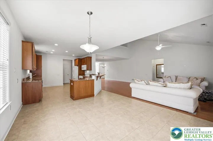 Open concept Family Room/Dining Area