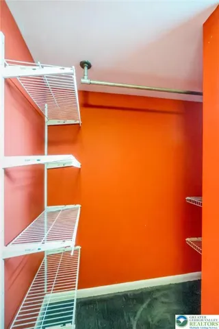 Basement bedroom closet