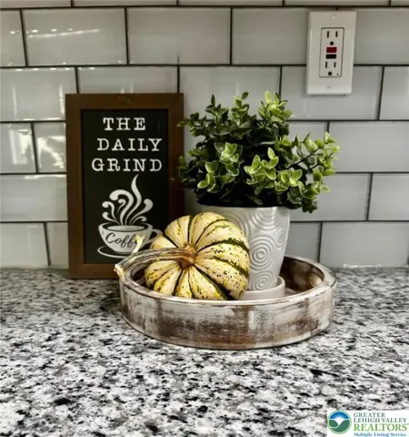Subway tile backsplash
