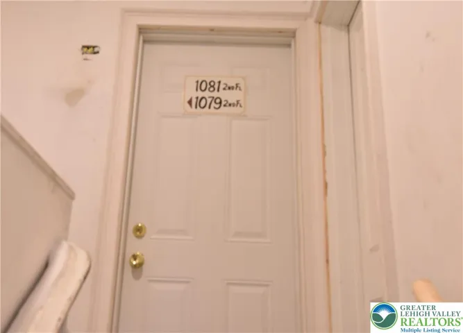 Turn left at the top of the stairs...