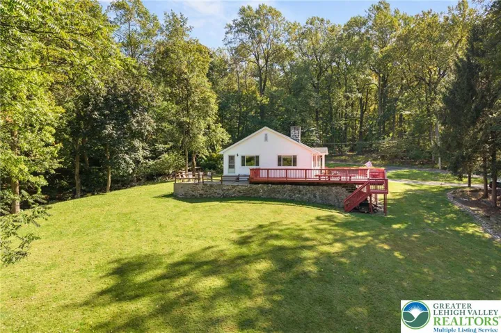 Aerial view of side of home