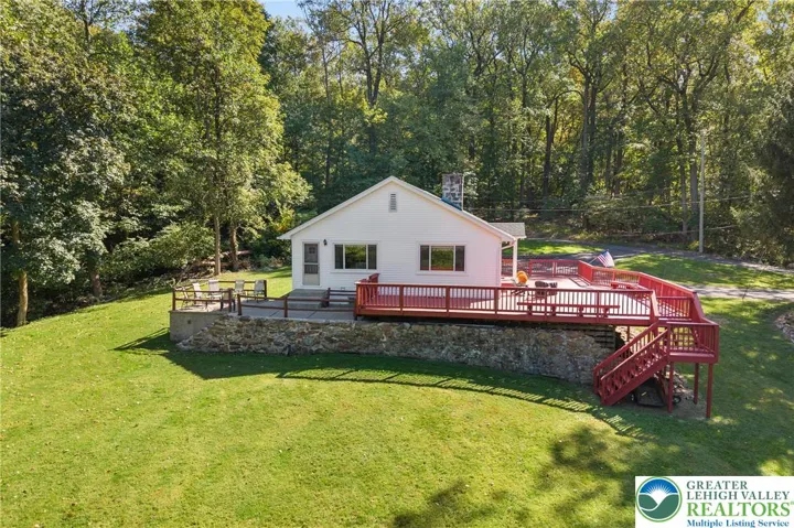 Aerial view of side of home