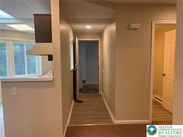 View from inside of apartment entry