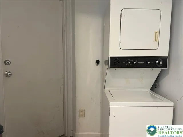 entry at top of the steps into apartment.